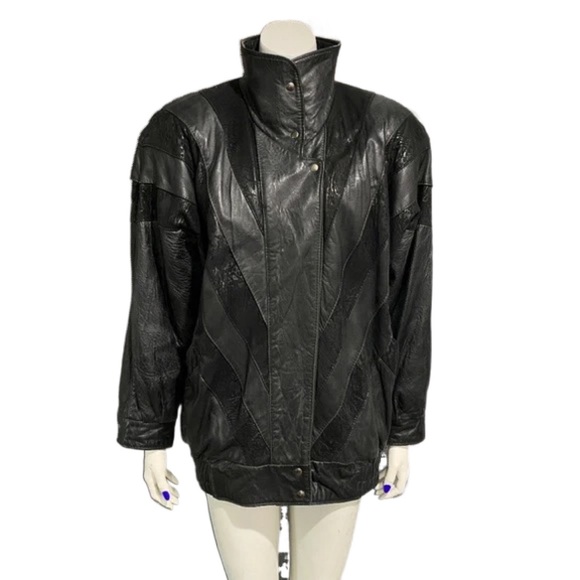 Boutique of Leathers Jackets & Blazers - Vintage Black Leather Jacket